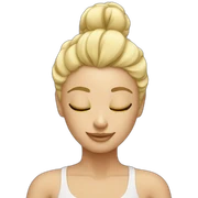 Yoga blonde sticker