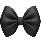 Black bow sticker