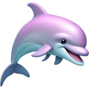 Pastel-pink-colors-dolphin sticker