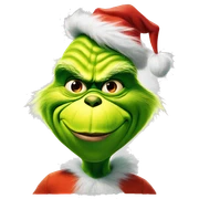 The grinch from the original 1966 film sticker