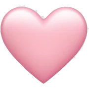 light pink heart sticker