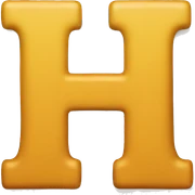 Letter H sticker