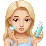 Skin care girl  sticker