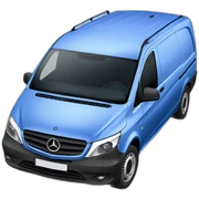 mercedes vito blue van sticker
