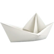 Paper boat sticker