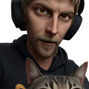 realistic male cat meme sticker