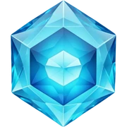 Isolated, vivid, hyperrealism, Apatite sticker