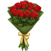 bouquet of 12 red roses sticker