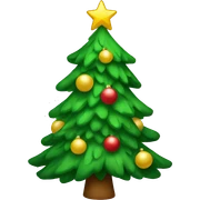 Christmas tree sticker