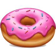 Pink donut  sticker