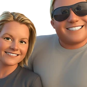 boys in sunglasses smiling together sticker