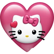 Hello kitty heart sticker