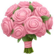 pink bouquet  sticker