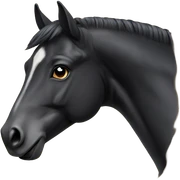 blaxk horse sticker