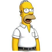 homer simpson sticker