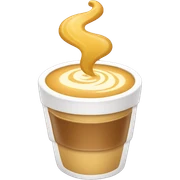 Golden latte sticker