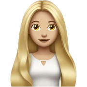blonde girl  sticker