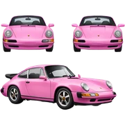 Pink Porsche sticker