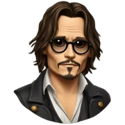 Johnny Depp sticker