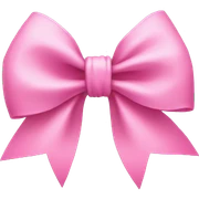 Pink bow sticker