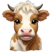 baby scottish cow sticker
