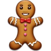 Gingerbread man sticker