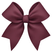 bordeaux bow sticker