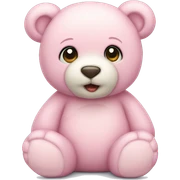 pastel pink teddy bear sticker