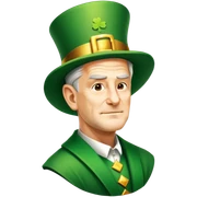 Celebratory Leprechaun sticker