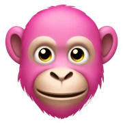 Pink monkey  sticker
