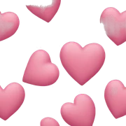 Rose pink heart sticker