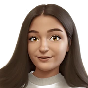 smiling girl in white sweater sticker