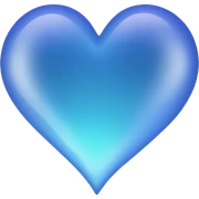 borealis blue heart  sticker