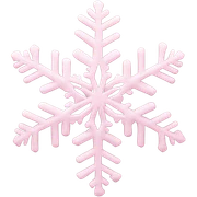 pastel pink snowflake  sticker