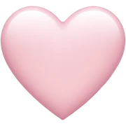 Light pink heart  sticker