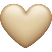 Beige heart  sticker