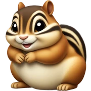 Chubby chipmunk  sticker