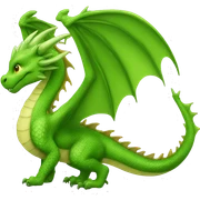 dragon verde sticker