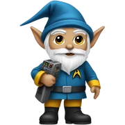 Star trek gnome sticker