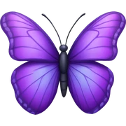 Purple butterfly sticker