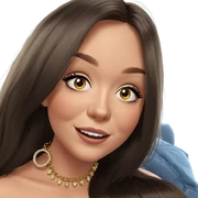 smiling girl with jewelry sticker