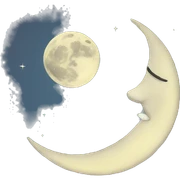 Moon sticker