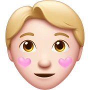 light pink heart sticker