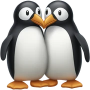 Penguine couple sticker