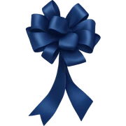 Navy blue bow  sticker