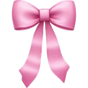pink bow sticker