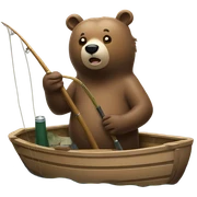 Bear working sticker