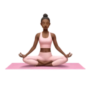 pastel pink yoga sticker