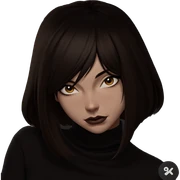 girl with brown eyes portrait sticker