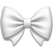 White bow sticker